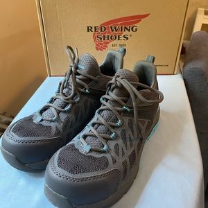 Red Wing steel toe sneakers size 8, never worn.